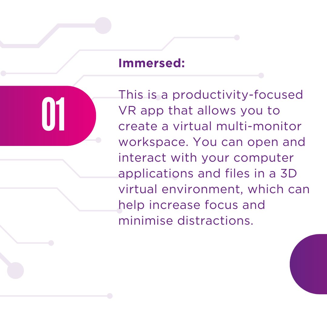 FourPointZeroIO's tweet image. 💡 𝗩𝗥 𝗔𝗽𝗽𝘀 𝗧𝗵𝗮𝘁 𝗖𝗮𝗻 𝗕𝗲 𝗛𝗲𝗹𝗽𝗳𝘂𝗹 𝗙𝗼𝗿 𝗗𝗮𝘆-𝗧𝗼-𝗗𝗮𝘆 𝗪𝗼𝗿𝗸💡 

There are a number of VR apps that can be helpful for day-to-day work tasks. ⬇️
#VRapps #virtualreality #workproductivity #technology #innovation #futureofwork #ARVR #userexperience