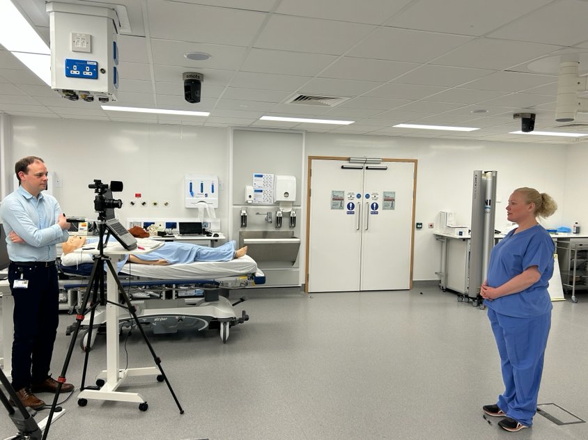 Our team have been busy filming new educational video content to support the implementation of @NHSScotCfSD High Volume Cataract Surgery blueprint. These helpful videos will support the upskilling of ophthalmology teams👁