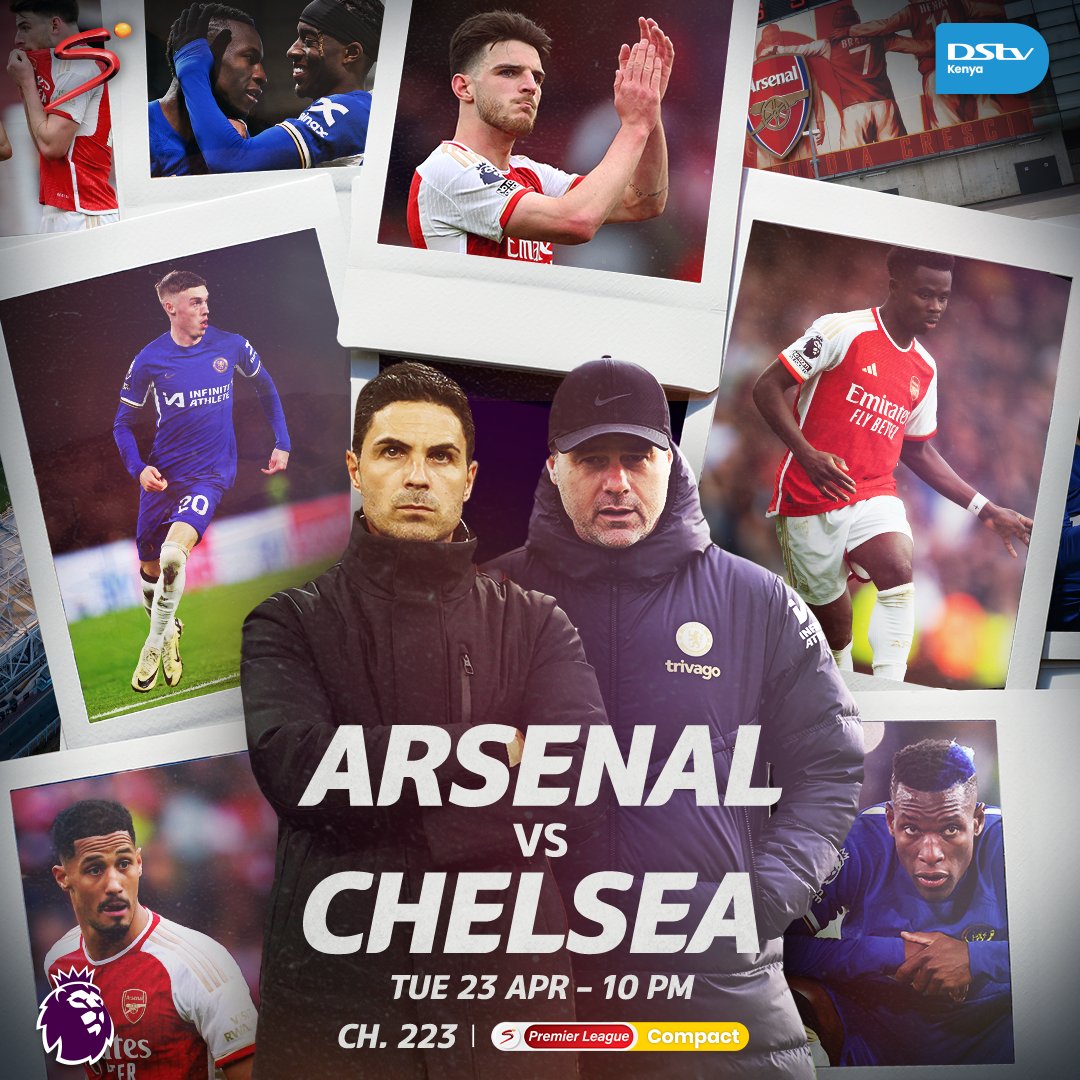A #LondonDerby on the way tonight with an atmosphere like no other! 🔥⚔️

⚽ Arsenal V Chelsea | 10 PM | Ch. 223 ⚽ #ARSCHE

To Stream 📲: bit.ly/DStvStream

Download #MyDStv App or Dial ✳423# to get connected to DStv Compact for KES 3,700.

#PremierLeagueALLOnDStv
