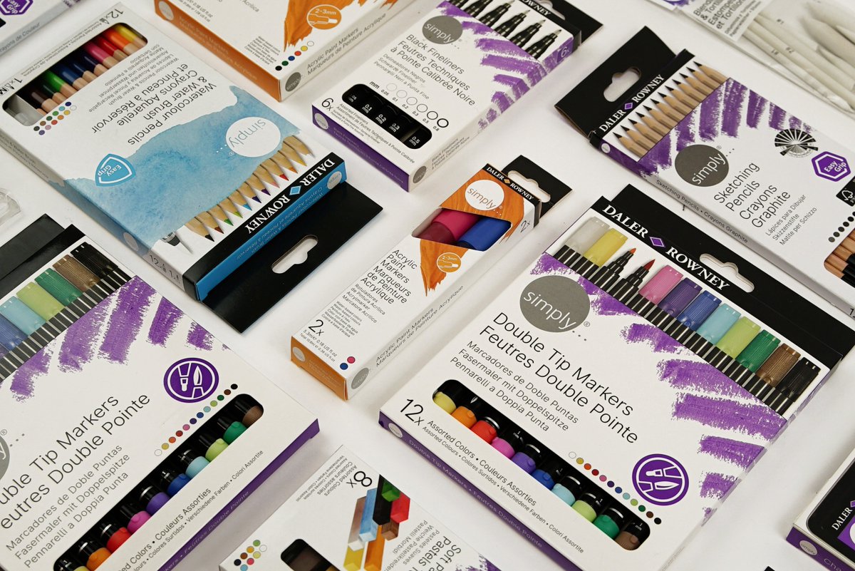 Complete your Simply collection with these products! Which ones are you missing in your art supplies? Keep an eye out on our socials for new Simply products coming soon! #SimplyCreate #DalerRowney #InspiringCreativity #Paintloud #ArtSupplies #ArtManufacturer