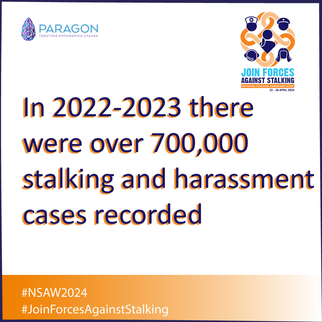 Many people think that #stalking is a rare occurrence. But in just one year, over 700,000 people experienced harassment and stalking in England and Wales. We need to work together to end these criminal offences. #NSAW2024 #JoinForcesAgainstStalking