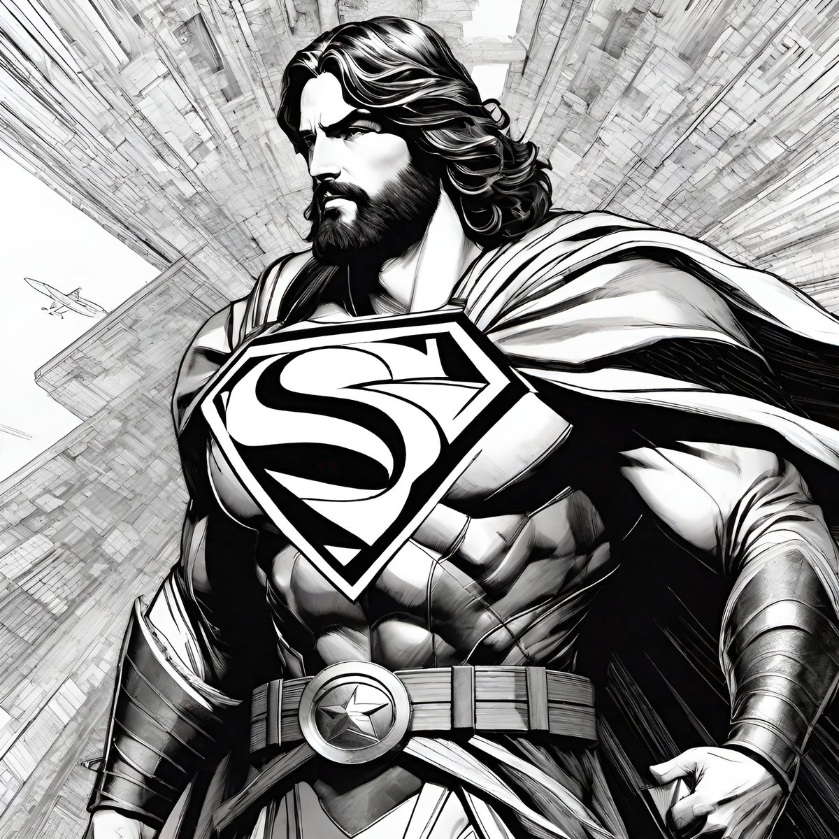 kidologist's tweet photo. Jesus is my Super Hero. He is the only hero is actually saves people every day. The “S” is for Savior! Start at John 3:16 then read the entire book of The Gospel of John.

#AIartbyKarl #AI #AIart #AIArtCommuity #AIArtwork #aiartist #Gospel #Truth #SuperJesus https://t.co/jo5EyJw767