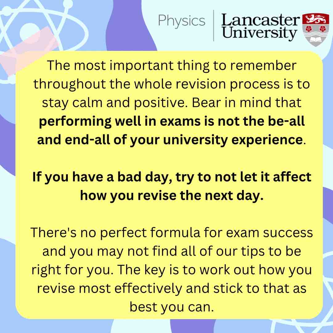 Over the last few days, we have shared some tips for revising during exam season! 📖 Our final tip is to try and stay calm and positive this exam season! ✍️