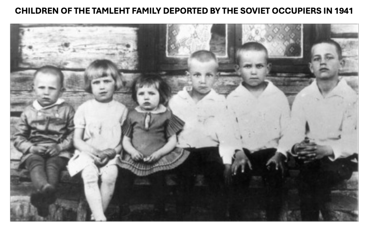 This is why Estonians feel the Ukrainian pain as their own. One family of thousands deported by the Soviets in 1941: