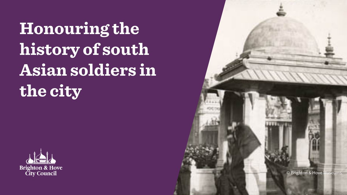 The city will host a new multi-faith event in October to recognise and honour south Asian soldiers who fought for our country. The event will be delivered by community leaders, in partnership with @brightonmuseums, and supported by the council. More: ow.ly/kr9U50RlWa6