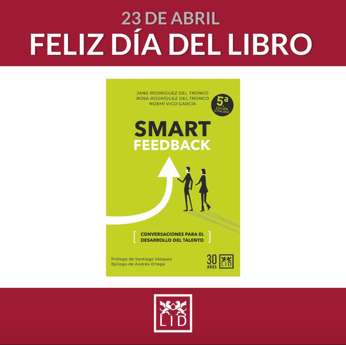 #FelizDíadelLibro 

🌹 Hoy celebramos lo maravilloso que es leer, la oportunidad de aprendizaje y crecimiento que suponen los libros, y la divina capacidad que tienen para transportarnos a otros mundos, a otros momentos.

smartfeedback.es
#feedback #liderazgo #coaching