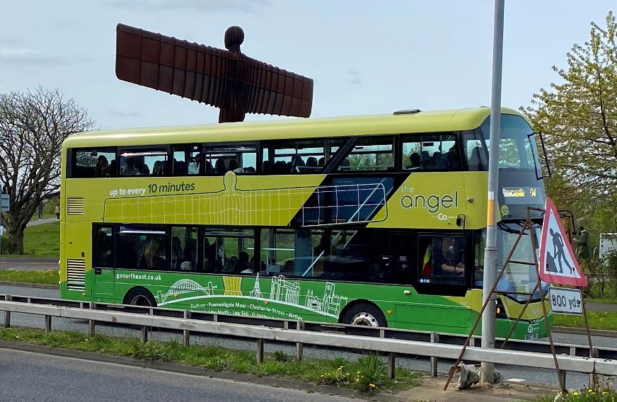 MostScenicBus's tweet photo. Trip to the North East always a pleasure. 😀 Angel bus 21 from #Newcastle every 10 mins by @gonortheast  Can visit on nightbus at 3am too! £6.80 day ticket great value inc ferry &amp; Metro. Thank you 👏. @garyedm @GAGNigel @arrivanortheast @transport_north  @NorthEastTweets https://t.co/LfNGOzZnFq