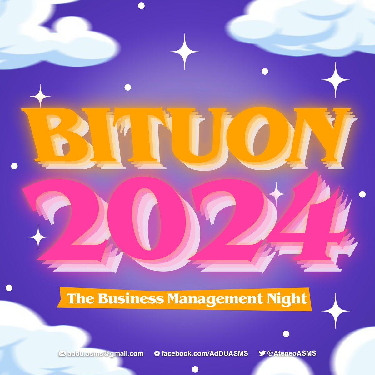 AteneoASMS's tweet photo. 𝐁𝐈𝐓𝐔𝐎𝐍 (𝐁𝐌 𝐍𝐈𝐆𝐇𝐓) | 𝐑𝐄𝐆𝐈𝐒𝐓𝐑𝐀𝐓𝐈𝐎𝐍 

Get ready to shine bright at the 𝐁𝐈𝐓𝐔𝐎𝐍: 𝐁𝐌 𝐍𝐈𝐆𝐇𝐓, where we'll celebrate the end of another fantastic school year. 🎓 https://t.co/ojDDEX5OcX