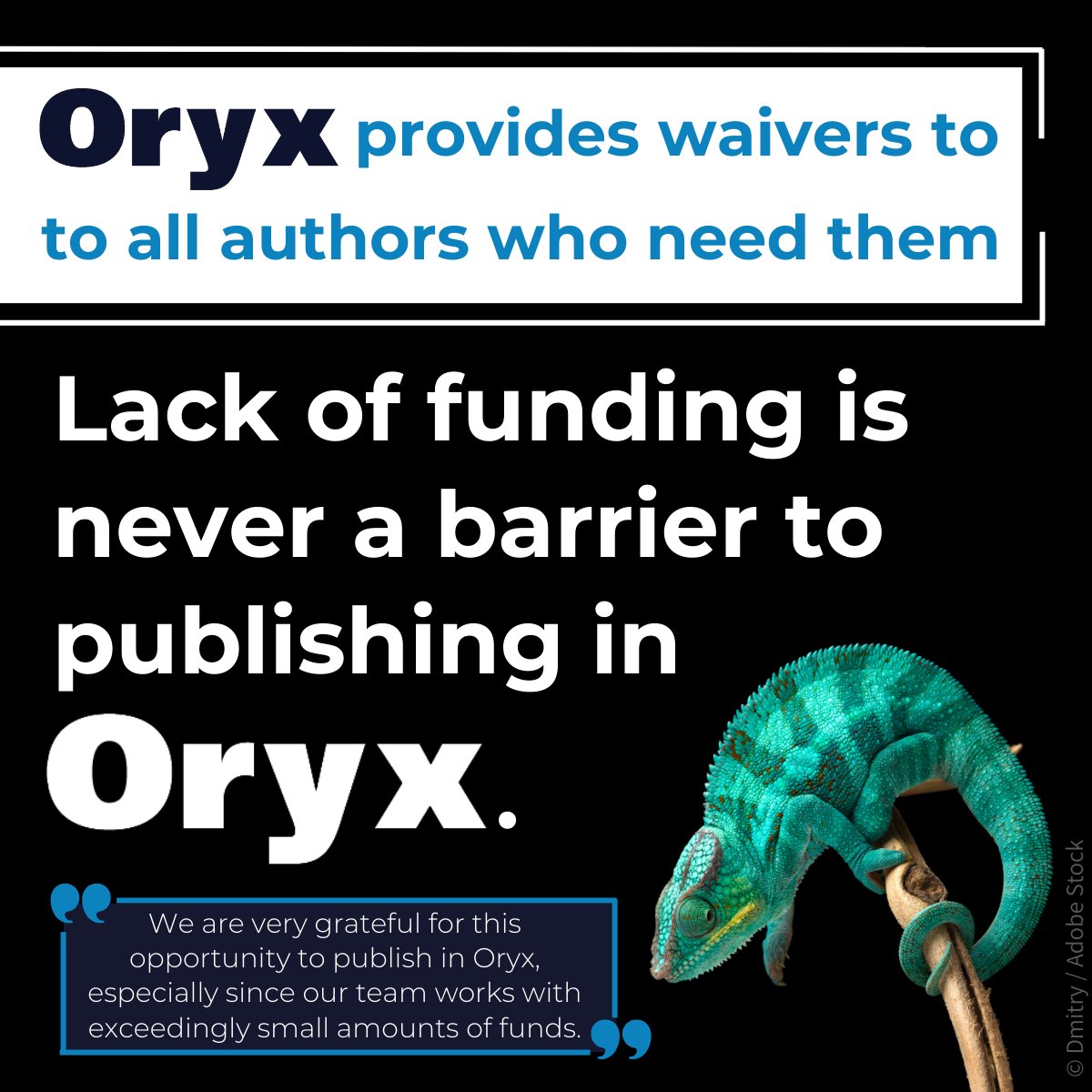 OryxTheJournal's tweet photo. Did you know that you can publish in Oryx even if you don't have funding? We are fully committed to supporting all conservationists, with flexible discounts and waivers available for authors who do not have the funds to pay the article processing charge🌿

https://t.co/44CNAqIFRx https://t.co/fskkK3dz1Y