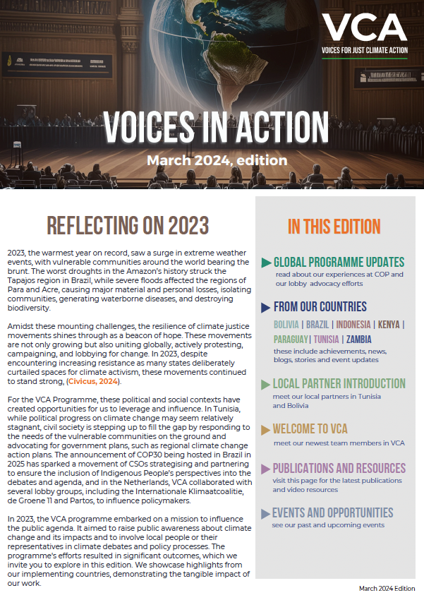 VCA enthusiastically shares our March 'Voices in Action' newsletter 📗 In it, we reflect on 2023 and highlight the significant strides the VCA Programme made. Delve into this interesting read bit.ly/4d3t43z and subscribe to get your regular copy eepurl.com/hUbDyn