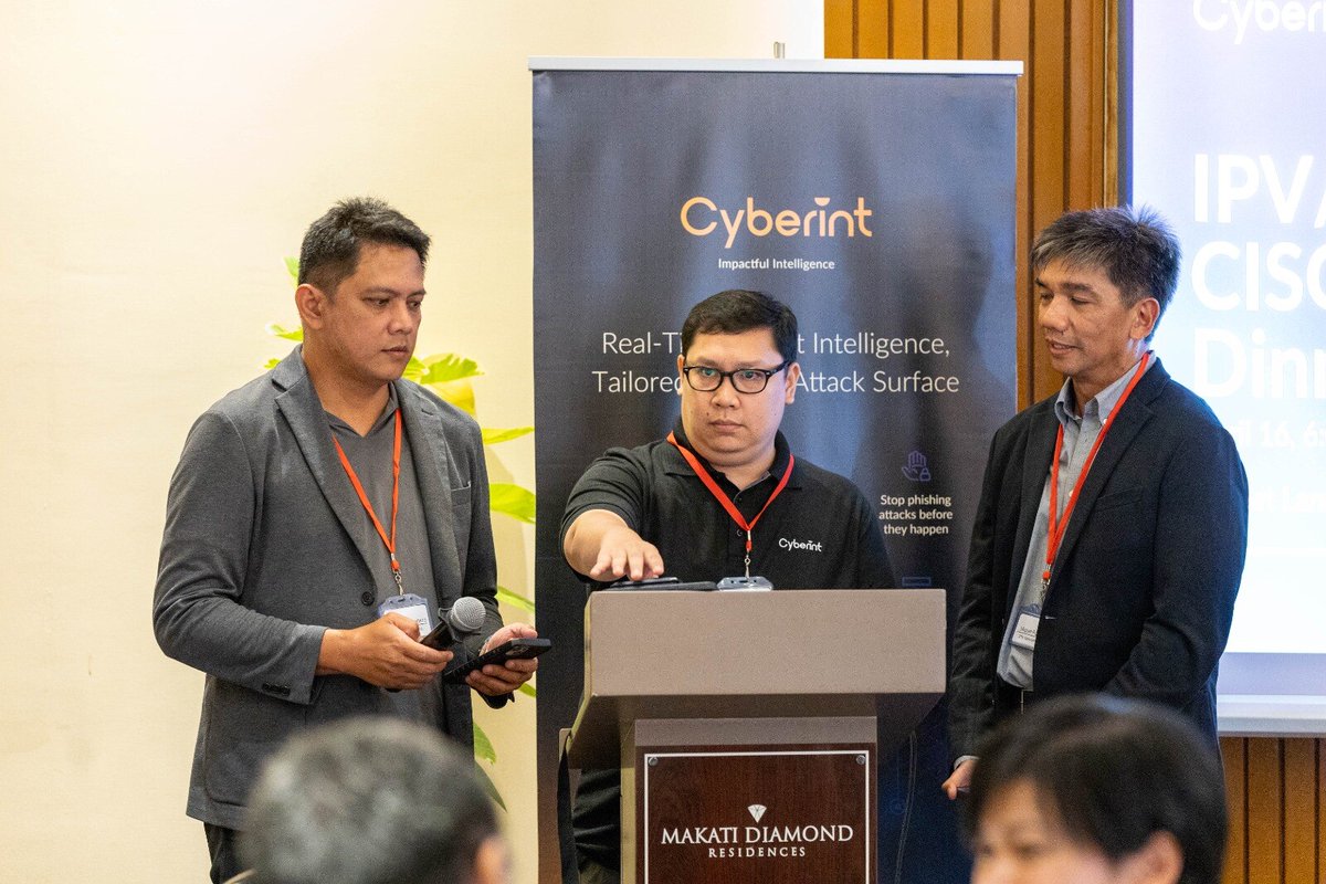 cyber_int's tweet image. Last week, we held a dinner with @ipvnetwork to discuss combatting cyber fraud, with a focus on the future threat landscape in the Philippines.

Thank you to all some of the Philippines&apos; finest companies for joining us!

#cybersecurityPH #ThreatIntelligence #DigitalDefense