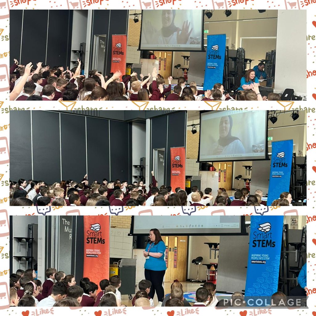 We are delighted to welcome Smart STEMS into school today to work with P5-7 classes. We loved chatting to Amira, who works in cybersecurity! We had LOTS of questions for her! 💻 @SmartSTEMs #CollabIsKey #SmartSTEMs #MyJob #MyJourney