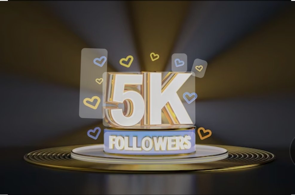 Alhamdulilah 5K followers completed Thanks to my X family and friends ❣️😘