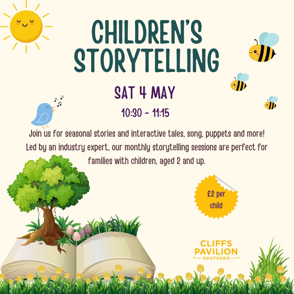 🐝 It's Storytelling time again on the 4 May! 🐝 More info 👉📚 eu1.hubs.ly/H08Hwl60