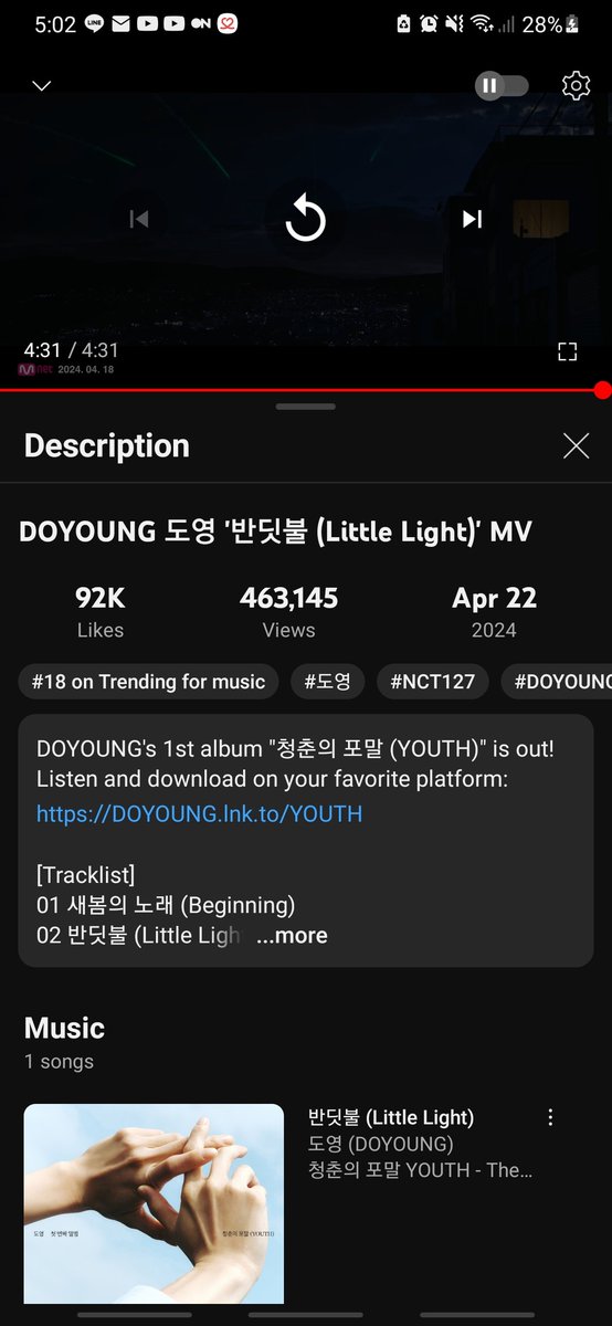 🌊 DOYOUNG LITTLE LIGHT STREAMING PARTY 🌊 ⛓️ DON'T BREAK THE CHAIN ⛓️ 🔗 youtu.be/UZjGcAjd8Ok izin tag yaa: @doychiekim @yangchandoy @fluffydoyiii @ddoisyoung @icydk13 SOLOIST DOYOUNG DEBUT #DY_LITTLELIGHT_OutNow #청춘을_밝힐_도영이의_반딧불