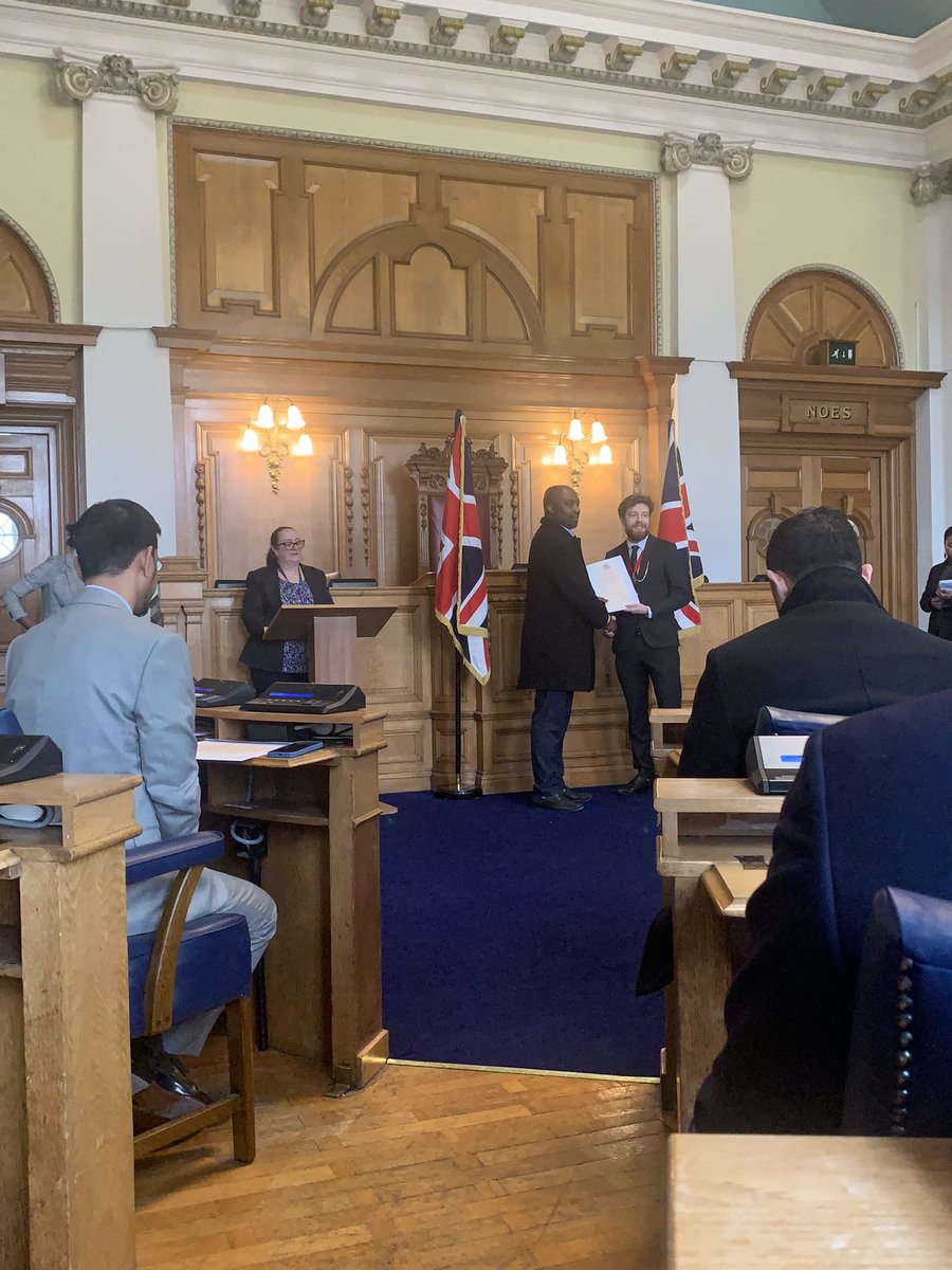 This morning I’m in Lambeth Town Hall for a Citizenship Ceremony. Very moving to watch people from all over world being formally welcomed as British citizens. Everyone promising to uphold laws of UK & respect values of tolerance & mutual respect.