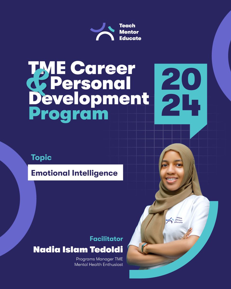 Today @nadyrislam _ who is also our Programs Manager will be sharing with our pioneer cohort of the TME Personal & Career Development Program on Emotional Intelligence.