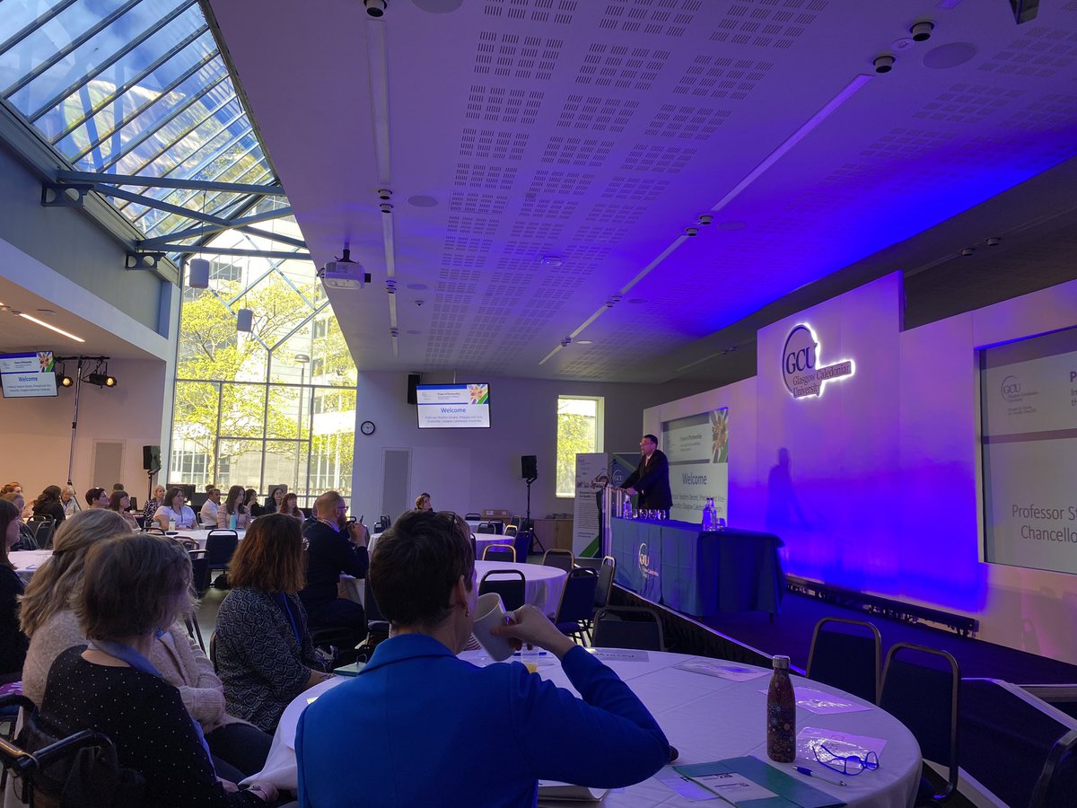 Principal and Vice-Chancellor of Glasgow Caledonian University Professor Stephen Decent opens our @GCUReach Power of Partnership event 👋 The event will share and celebrate our outstanding Health & Life Sciences research. 👏