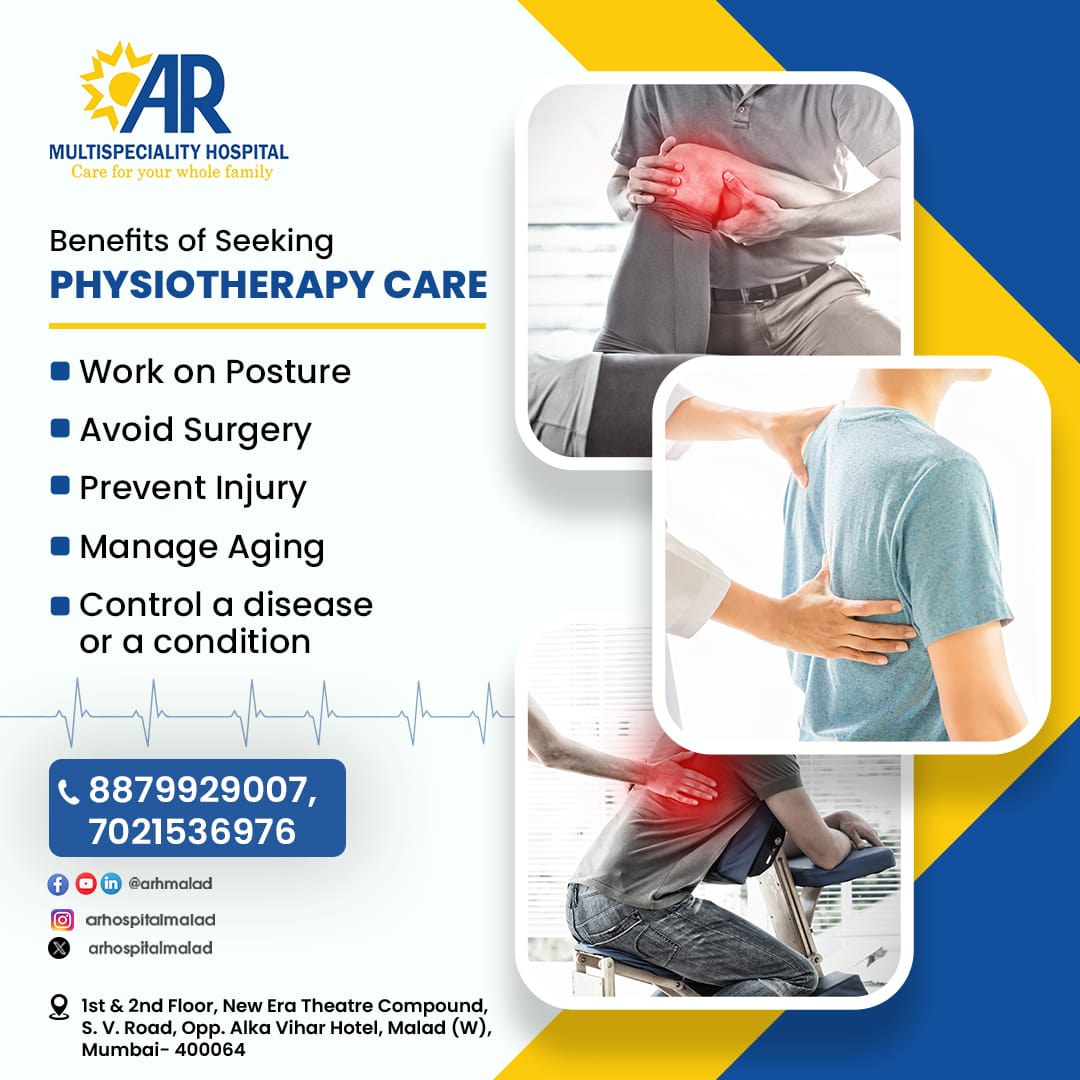 Unlock the power of healing with physiotherapy care! Experience improved mobility, reduced pain, and enhanced overall well-being.

For More Information call us on 8879929007

Share your review here: rb.gy/qd2kh

#PhysiotherapyCare #HealingJourney #PainRelief #Mobility