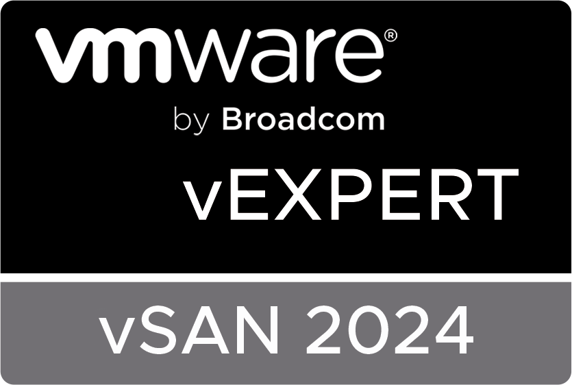 Appreciate being part of the vExpert subprogram for vSAN and application modernization in 2024. Huge thanks to @vCommunityGuy for this opportunity and to the #VMware #vExpert #community! Let's keep advancing together! #vSAN #AppModernization #vCommunity