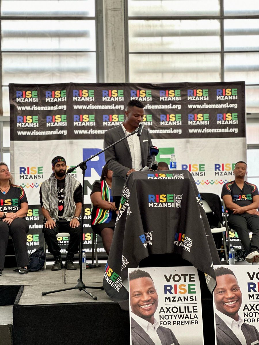 Rise_Mzansi's tweet photo. Today, RISE Mzansi's Western Cape Premier Candidate, @AxolileNotywala, launched the 'Bridge Western Cape Plan' to build a safe, prosperous, equal, and united Western Cape in one generation.

Western Cape residents need new leaders with a plan, and those leaders are found at RISE Mzansi. 

Click here to read more: https://t.co/5BtwQ8ytsy

#AxolileForWCPremier
#WeNeedNewLeaders