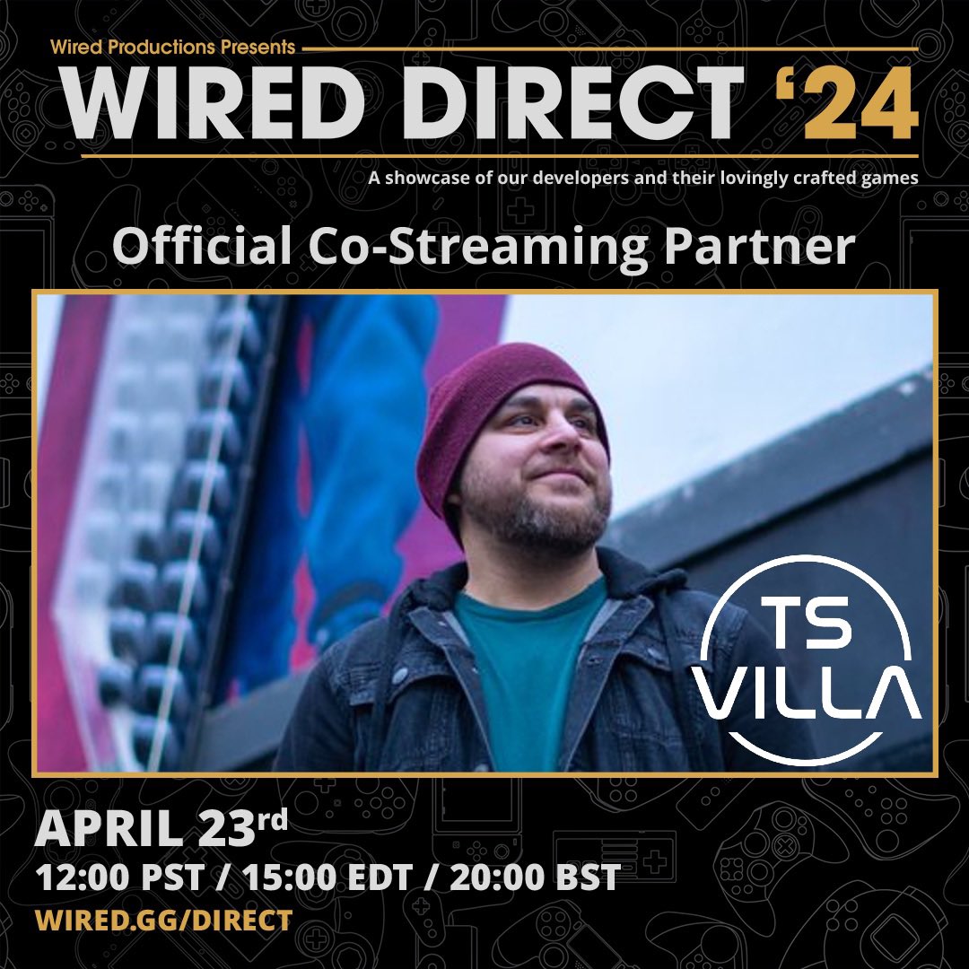 ts__villa's tweet photo. Tonight at 8pm Iโll be co-streaming the #WiredDirect24 for @WiredP
I canโt wait to see all the reveals with you all and discuss the games on show
Come join me over on
๐ฃ: https://t.co/N53irSadVm
#WiredP #WiredCreator #SpecialEvents https://t.co/SPYs9vXUhc