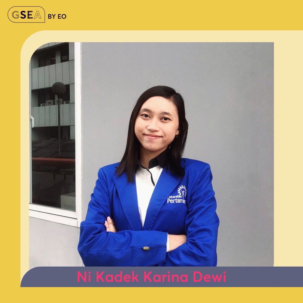 🌟Introducing Ni Kadek Karina Dewi, winner of #EO Indonesia GSEA! Her venture, Bioghum, turns sorghum waste into bio-briquettes, combating smoky charcoal barbecues and uplifting farmer livelihoods. 🔥 Excited to see Bioghum shine at the North Asia & APAC Global Quarter Finals!