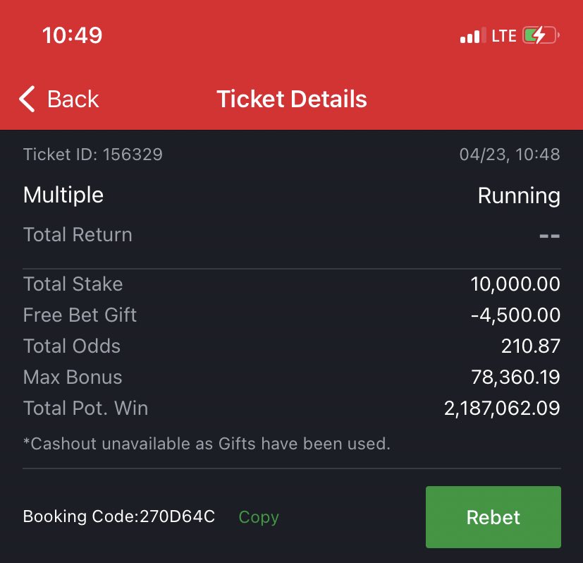24hrs of analysis by Me with various Numerical Analysis and Modeling 🤩 200 ODDS to get 78k bonus show Sporty knows the winning probability is 96% 🍀💥🎉 Play , retweet and win 🏆 😎 Sweet edit 👉 t.me/jondreytips007 @Promisepunta @_kennyblaze1391