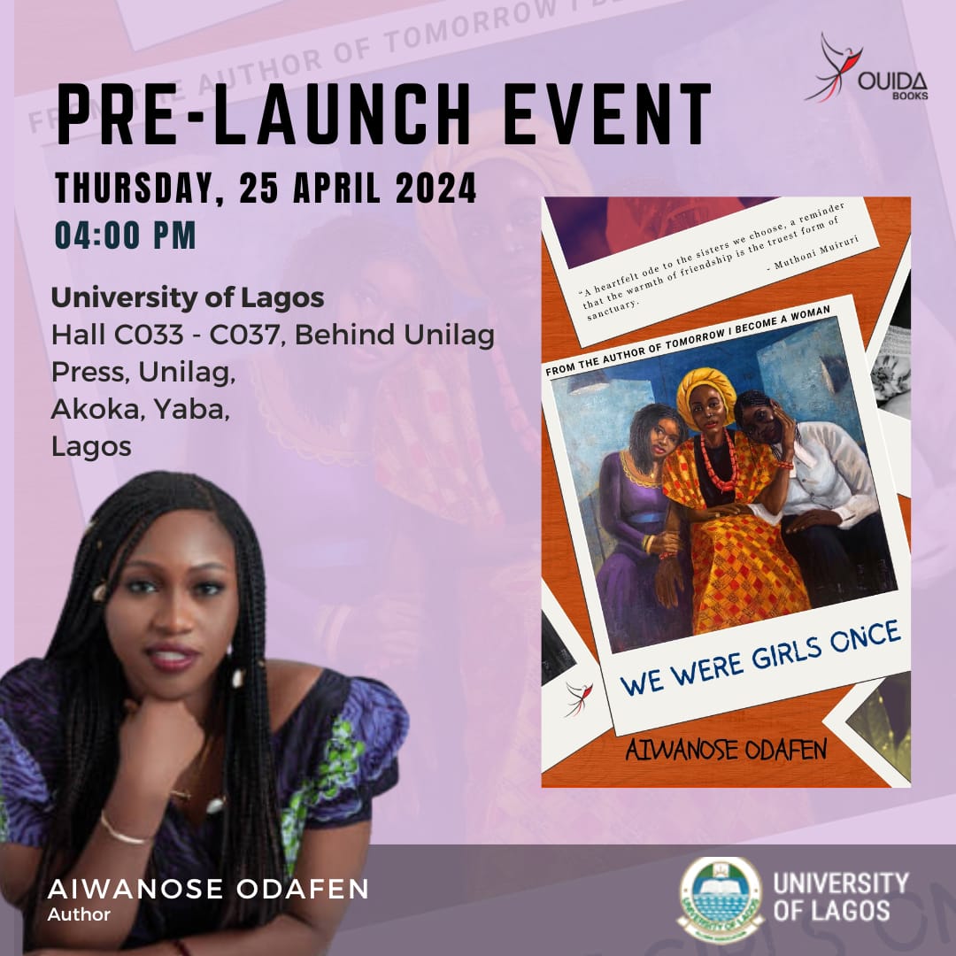 Tomorrow I Become a Woman is still on our shelves for ₦6000 and you can now preorder the sequel 'We Were Girls Once' for ₦6500. Don't miss the pre-launch event in Unilag on Thursday 25, April at 4pm. Register to attend via the link in our bio. Limited seats available. #Ouida