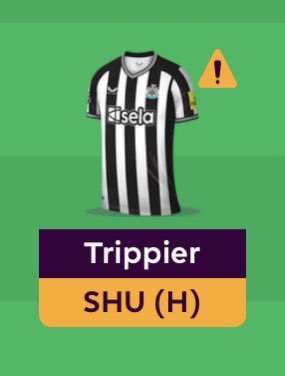 Trippier not looking good for GW35 👎🏻