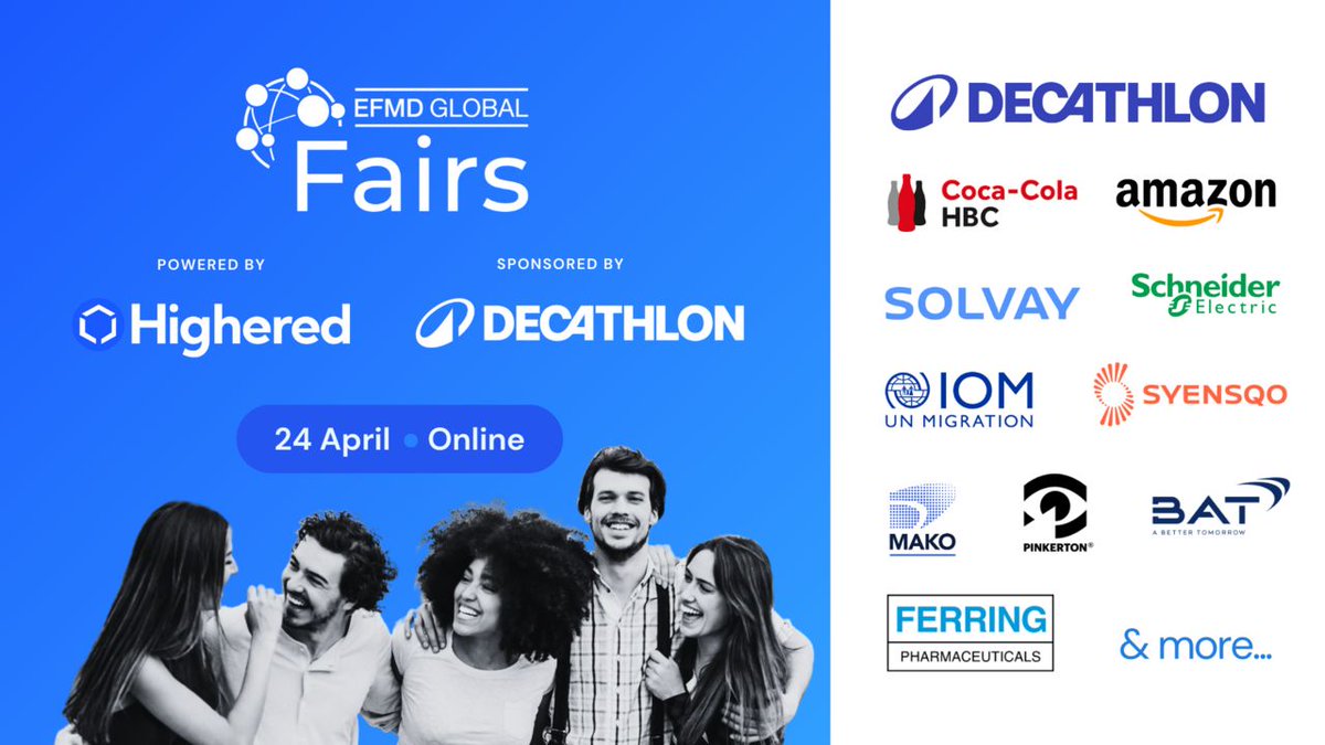 LCBS_ProDev's tweet photo. Students and alumni in @DMUBAL at @dmuleicester there's still time to register for the EFMD Global Career Fair taking place online on 24th April.
Find out about jobs available, connect with global employers and more! Details and how to register 👇
https://t.co/vM0MPJQiDC
#Career https://t.co/jB0agF44yK