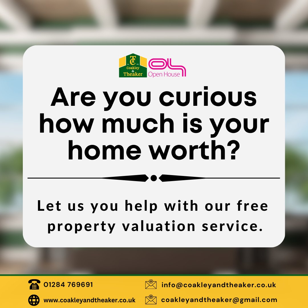Get the best price for your property! 

Our expert team provides detailed reports based on market expertise. Make informed decisions about your property sale.

Book your FREE valuation today👉 bit.ly/3CXjmhR 

#PropertyValuation #EstateAgent #CoakleyAndTheaker