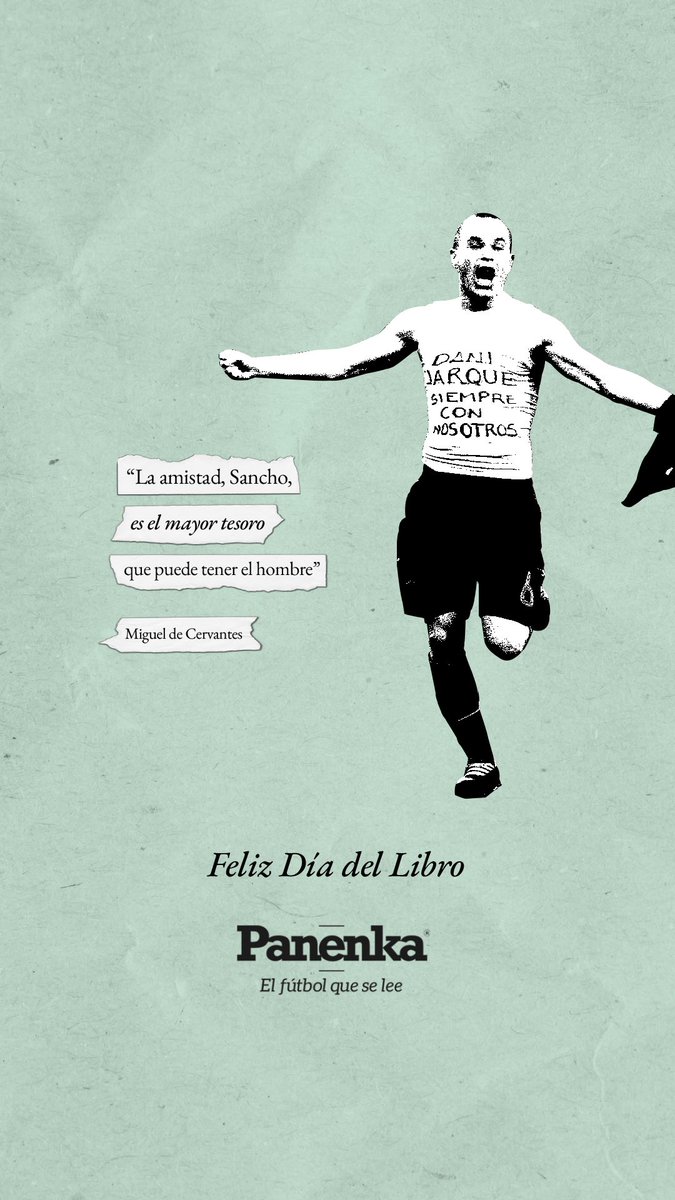 RevistaPanenka's tweet photo. 📖 🌹 No hay nada como el día de Sant Jordi. ¡Feliz Día del Libro bigotud@s!

🙌 ¡Regalad cultura futbolística! https://t.co/e3JaUUwqOS
