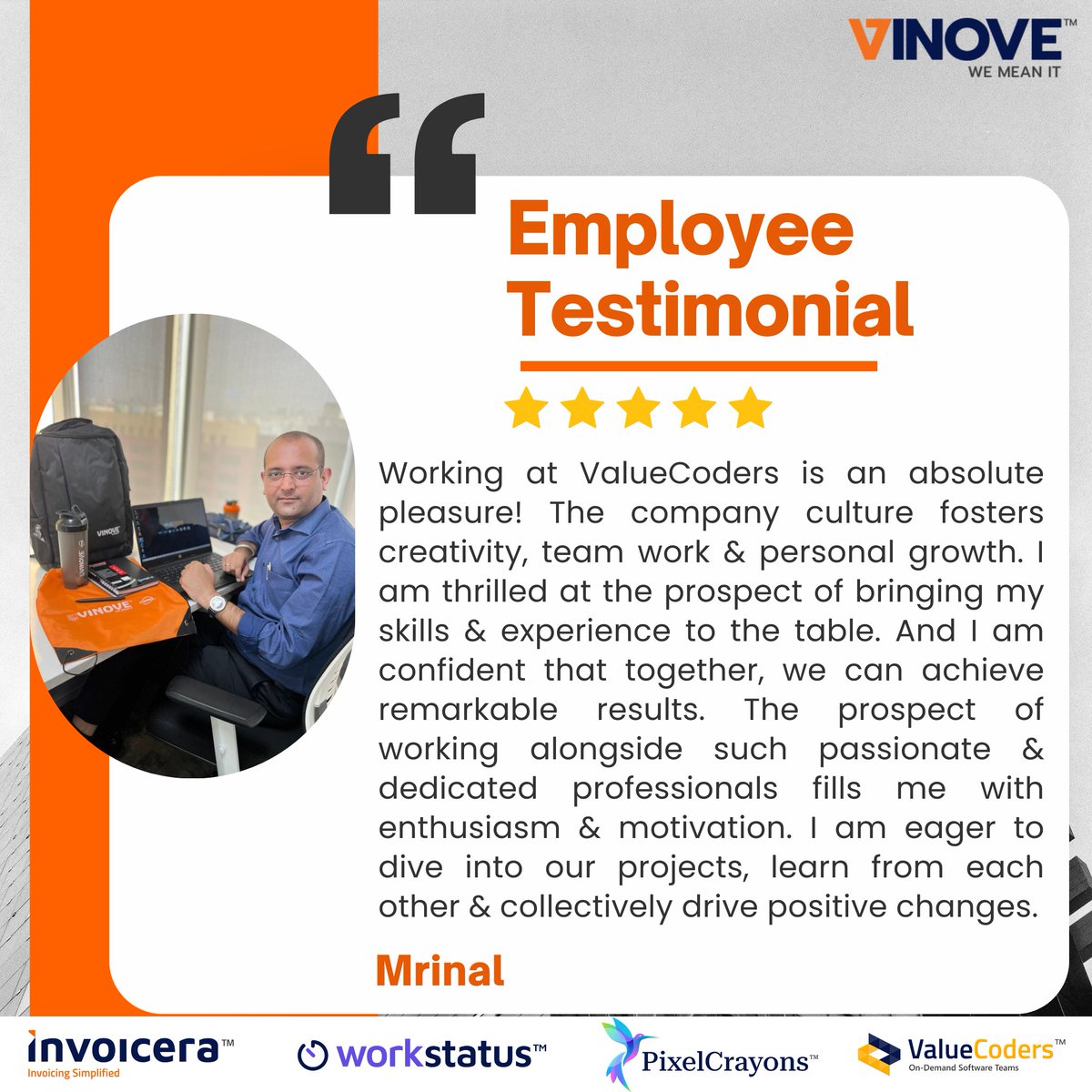 Hear from our newt team member as they share their experiences and insights about joining our incredible team. Discover firsthand what makes us a great place to work! #NewBeginnings #EmployeeTestimonial #MyVinove