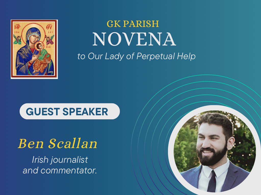 To view our Guest Speaker @Ben_Scallan from last night’s Novena please follow this link. youtube.com/playlist?list=…