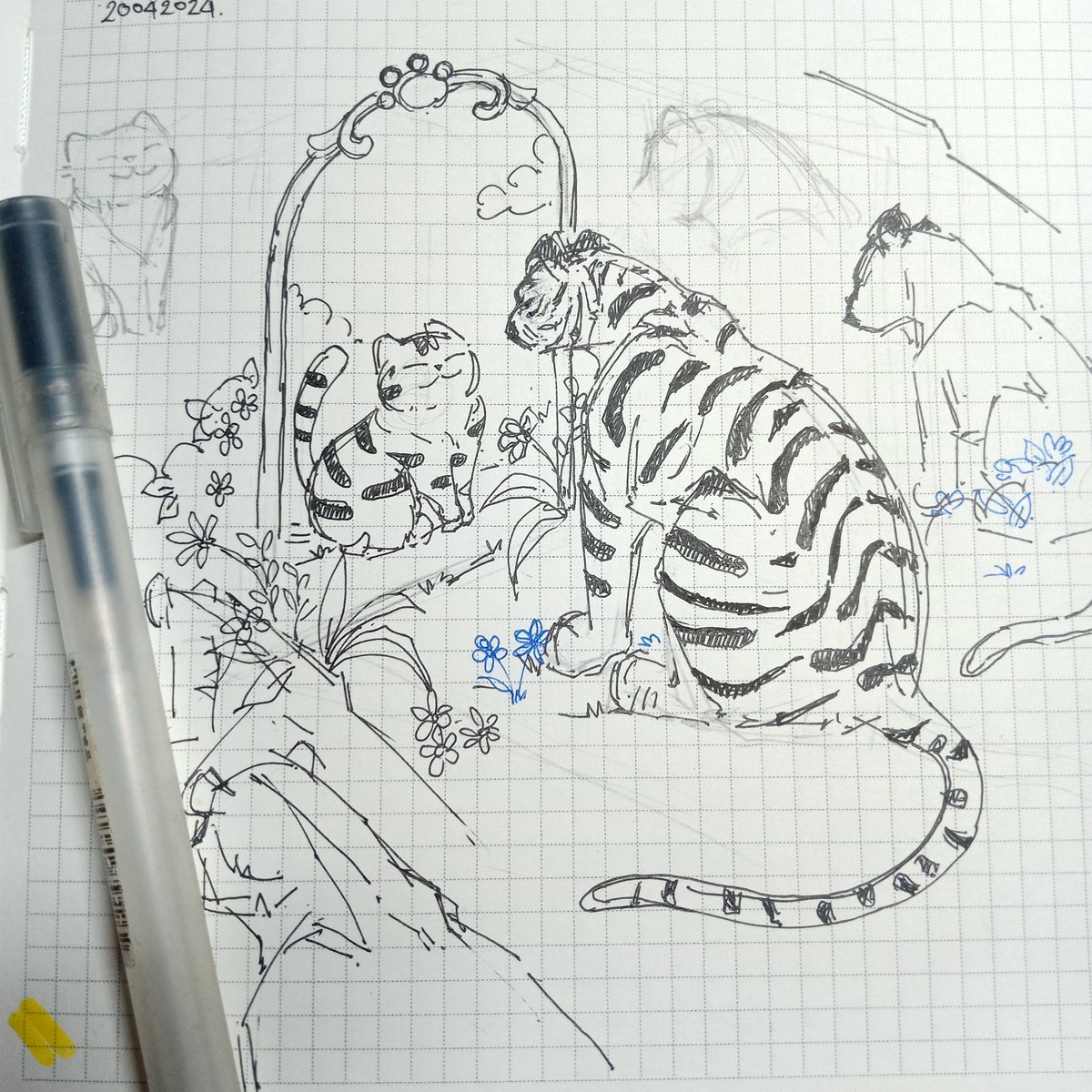 YaaSin2111's tweet photo. 😸🩷💮🍃🌸🪷🌷
#art #ArtistOnTwitter #artwork #sketchart https://t.co/5nlsGuZmdb