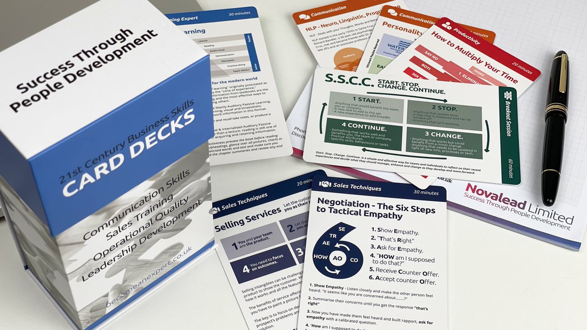 Unlock the power of microlearning with our CARD DECKS! Elevate your business skills in minutes a day. novalead.co.uk/harnessing-the… #Microlearning #BusinessSkills #SkillBuilding