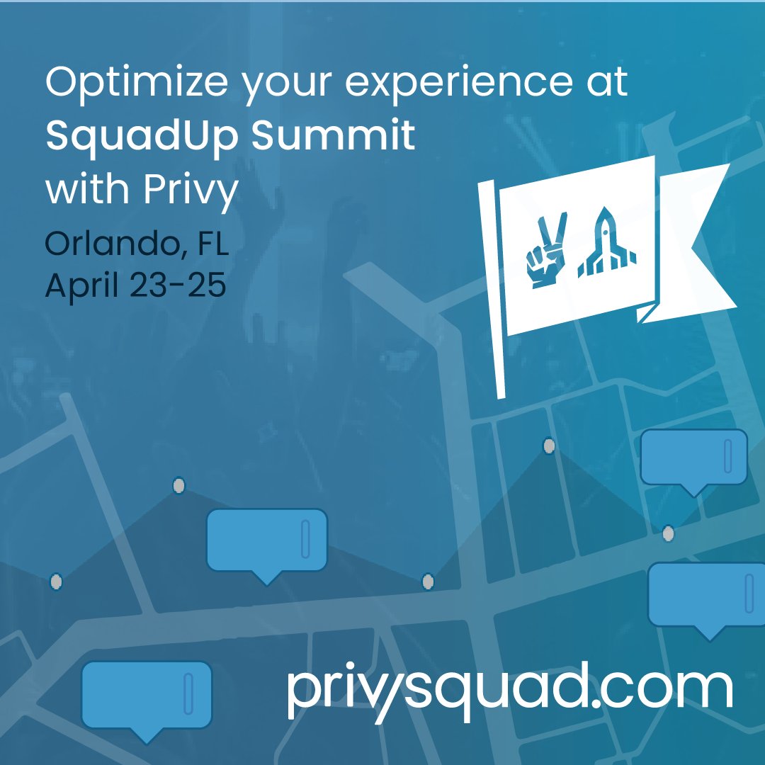 Privy is hitting the road! We’ll be at the SquadUp Summit this week, April 23 - 25. Come meet us for a live demo in the demo section, we’ll be giving away some swag. For more information, visit: hubs.ly/Q02tn4qm0
#SquadupSummit2024 #MeetPrivy #PrivyOnTheRoad