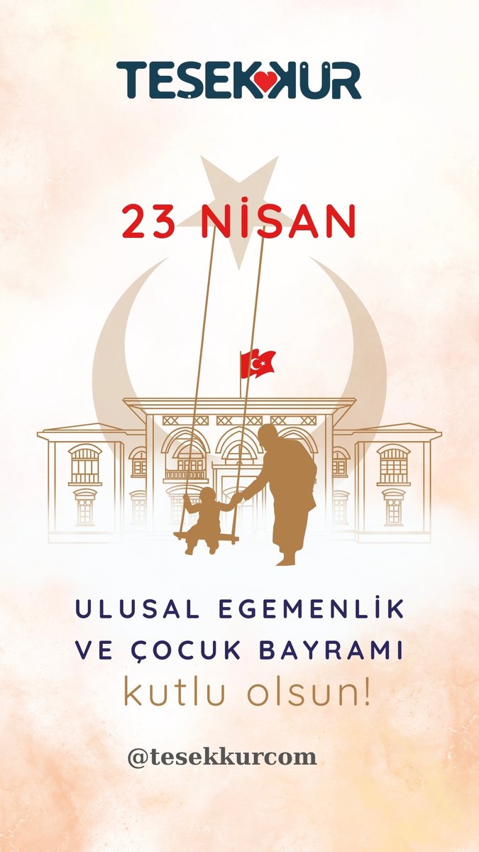 Tesekkurcomtr's tweet photo. Türkiye Cumhuriyeti'nin kurucusu Gazi Mustafa Kemal Atatürk tarafından çocuklara armağan edilen 23 Nisan Ulusal Egemenlik ve Çocuk Bayramı'nı coşkuyla kutluyoruz. Geleceğimizin teminatı olan çocuklarımıza sevgi ve saygıyla...🇹🇷 https://t.co/yYHfJpssSi