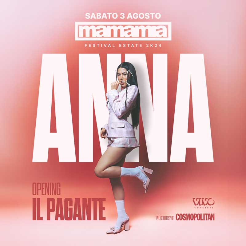 ⭐️ ANNA al MAMAMIA di SENIGALLIA!
La giovane rapper conquista il palco di Senigallia il 3 agosto!

️ Biglietti online su ciaotickets.com/biglietti/anna…

#anna #ilpagante #mamamia #marche #ciaotickets (113 caratteri)