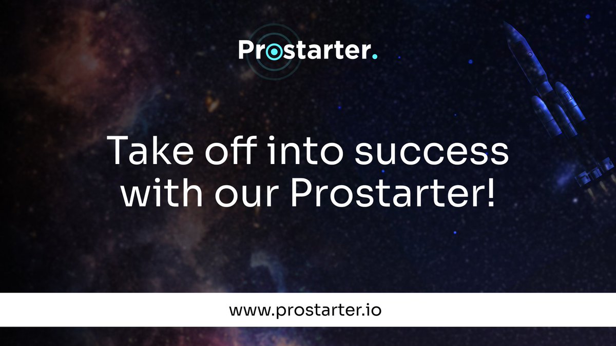 Unleash the potential of #Prostarter IDO Launchpad⚡

Your gateway to community-driven fundraisings, token sales, and DeFi innovations. 

Join the revolution now!🚀💰 

#Launchpad #IDO #INO #IGO #NFT #dApps #Web3
#Crypto #DeFi