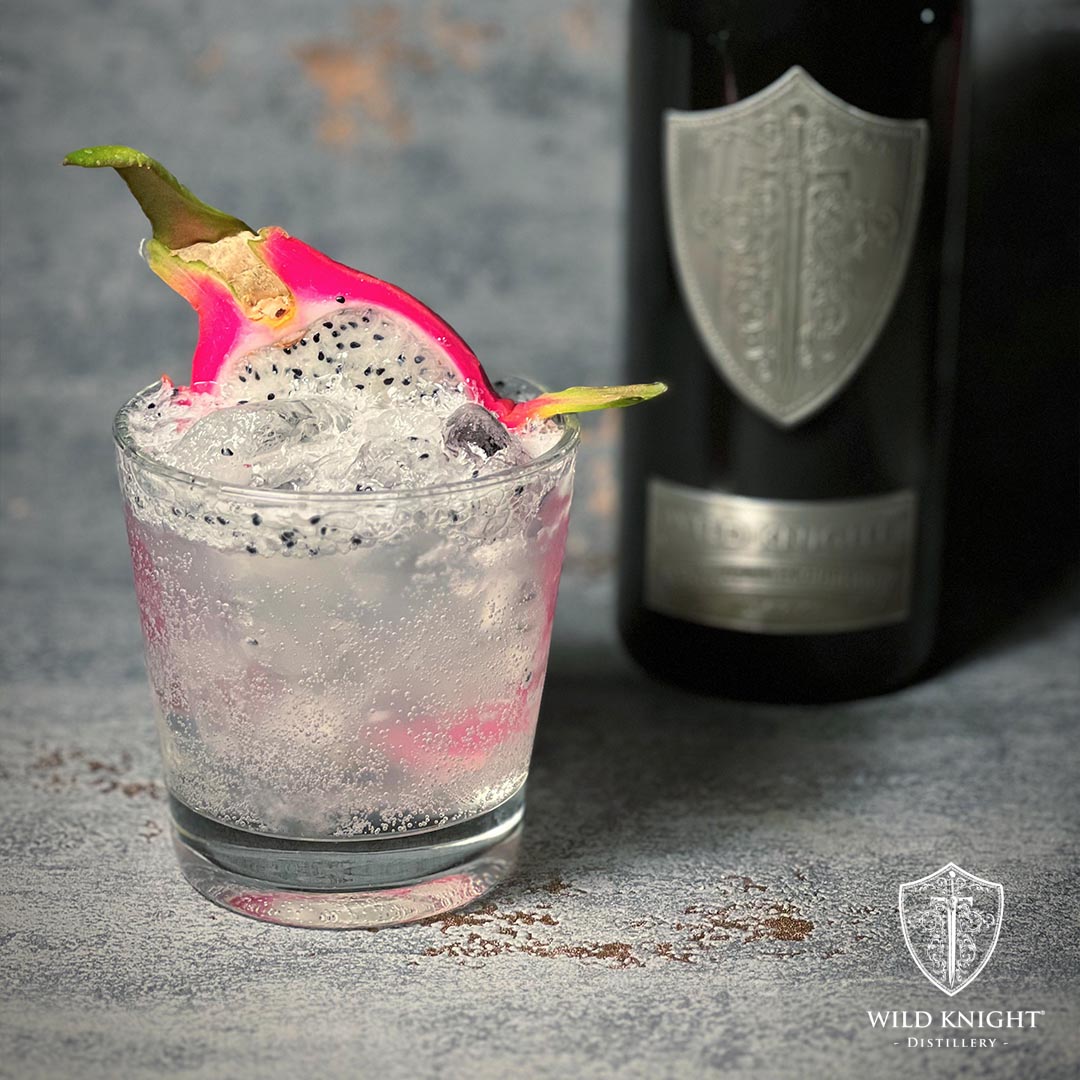 Happy St. George's Day. To celebrate let's enjoy a delicious Dragonslayer cocktail using our Wild Knight® English Vodka. Recipe on our www>cocktails: Search dragonslayer or bit.ly/3UtADcf - Cheers! . #stgeorgesday #cocktails #dragonfruit #wildknightenglishvodka