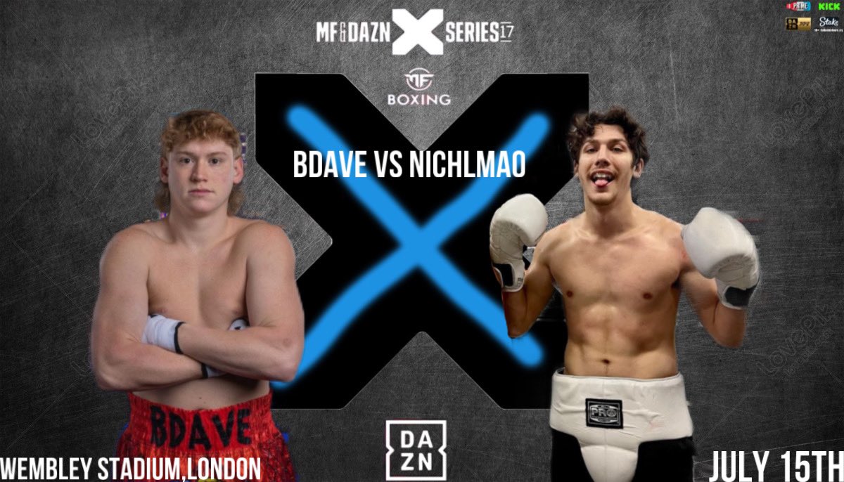 Ppl was unhappy with a triple threat and a 1v2 so I changed it 
X series 17
@FoxTownley vs @joeyknightpod 
@bdave69 vs @nichlmao 
Wembley stadium London 
July 15th