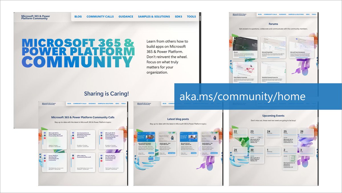 ✨ New landing page for @m365pnp efforts with complete redesign • Public community calls • Forums • Blog posts • Other assets Finalization in progress and more details added still. Feedback welcome - All relevant assets from one location for easy access across the…