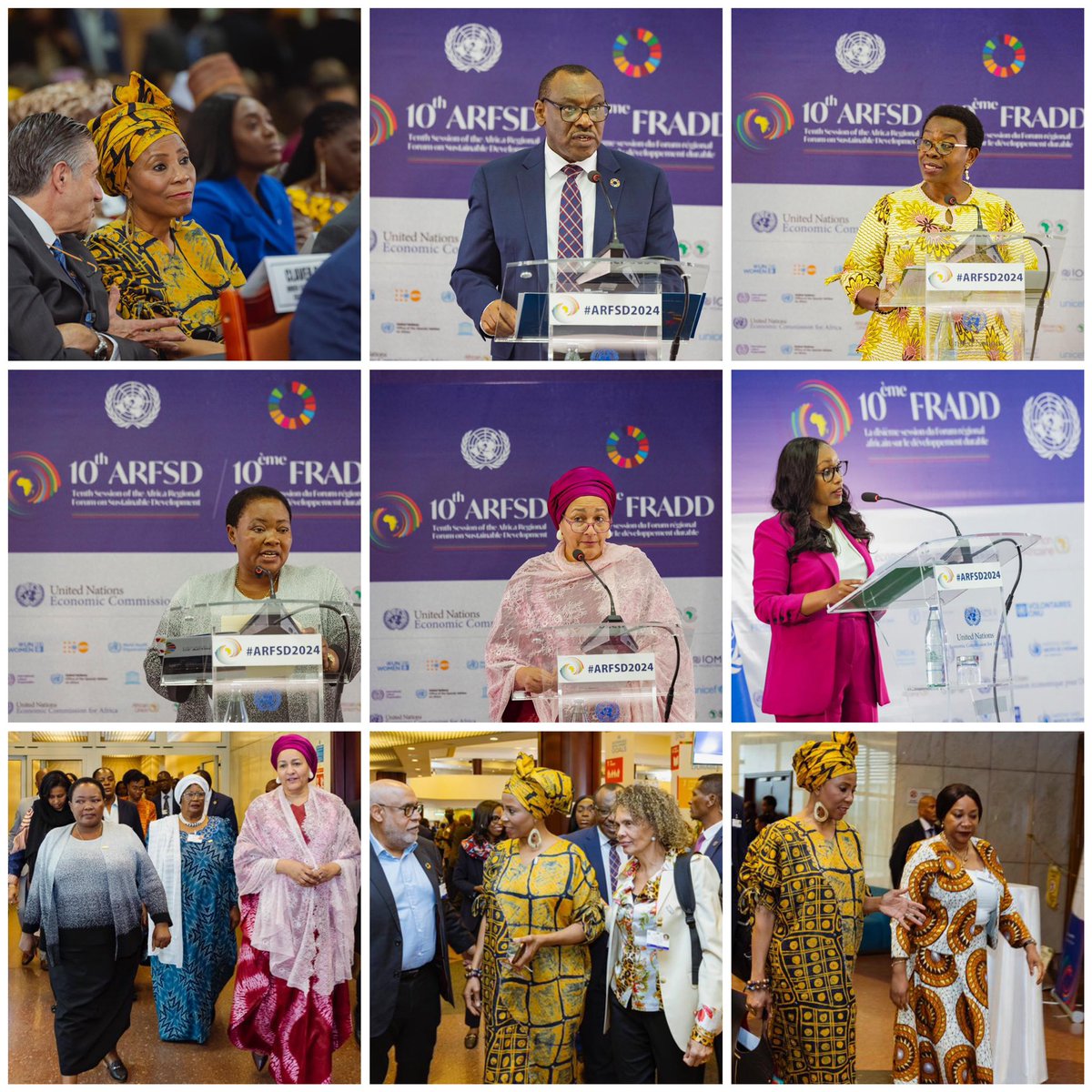 Honoured to join UNDSG @AminaJMohammed, High-Level Delegation from Member States, devt leaders & youth from Africa for the official opening of #AFRSD2024, organised by @ECA_OFFICIAL. The call for innovative actions & investment to accelerate #SDGs & #Agenda2063 is resounding!