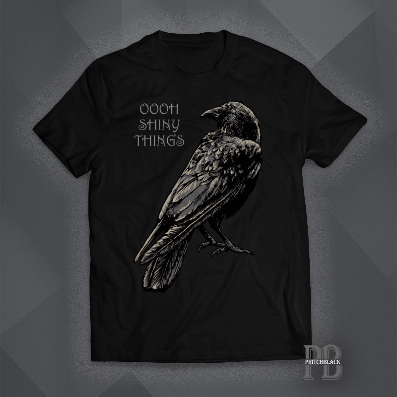 Is it your turn to bring presents? Nevermore or evermore! What about this gorgeous Raven Tee? 'Shiny things' is the gift that keeps on giving. On our usual awesome shade of black, this slick tee comes super QUAILity guaranteed. pritchblack.com/product/shiny-… #bird #raven #magpie