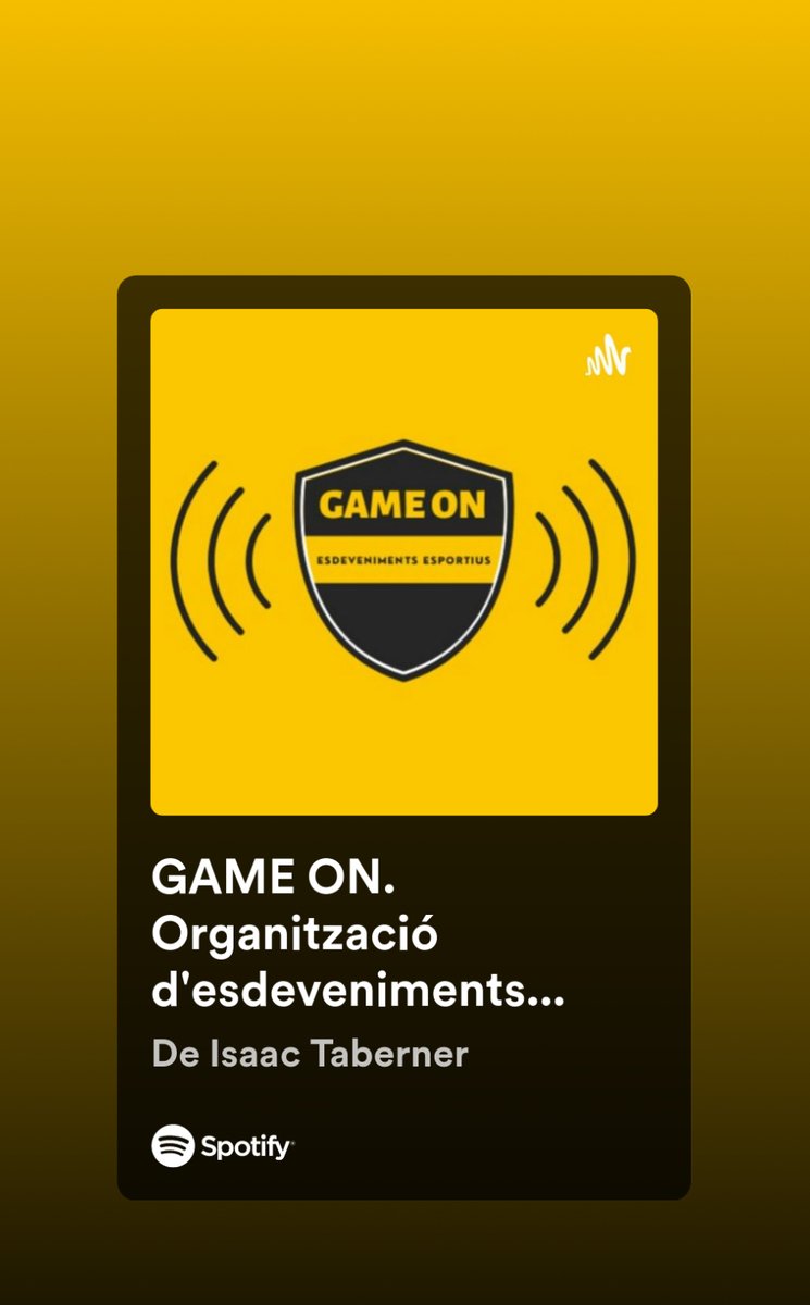 isaactaberner's tweet photo. 🚨 GAME ON, el nou podcast per a organitzadors d'esdeveniments esportius!

Després d'una llarga temporada compartint contingut escrit, em fa molta il·lusió presentar-vos "Game On. Organització d'Esdeveniments Esportius". https://t.co/99XLtvJUBk