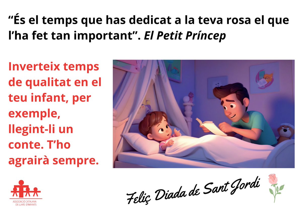 Bona diada de Sant Jordi!

#SantJordi #escolabressol #escola #educació #associació #LlarsDInfants #infants #infantil
