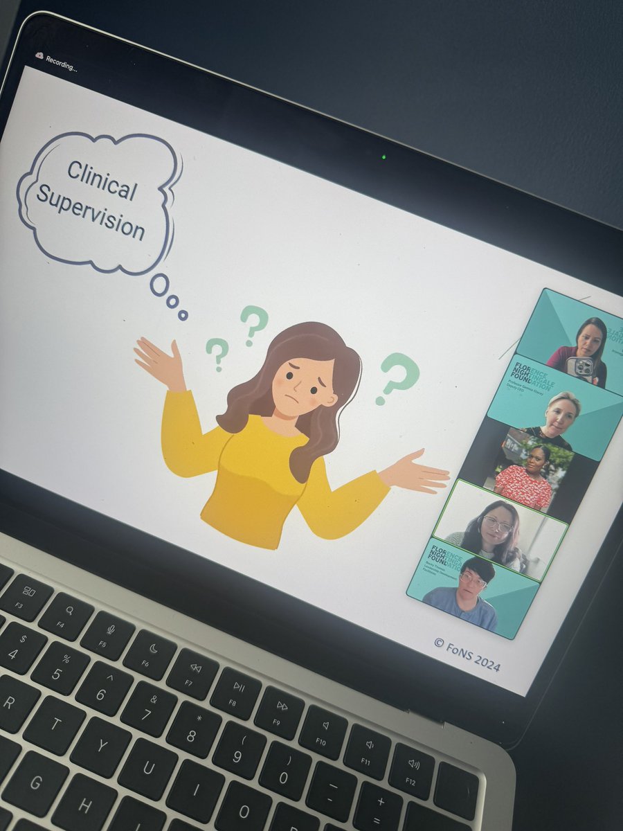 Our latest #ClinicalSupervision network webinar is taking place right now 🤩 we have over 140 CS enthusiasts joining us live and the recording will be available via @FNightingaleF soon!