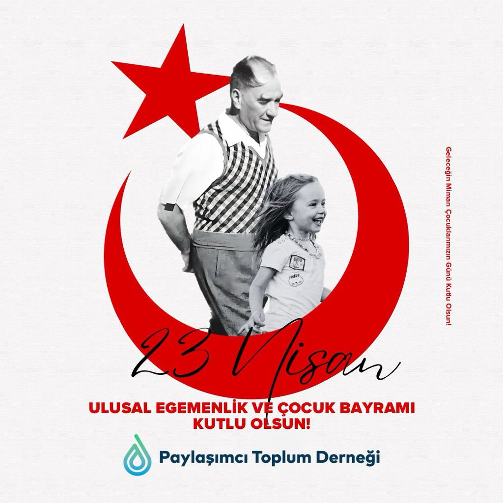 Geleceğimizin ışığı çocuklarımızın bayramı bugün. Çocukluğunu hiç yaşayamayanların, içindeki çocuk hiç büyümeyenlerin de bayramı bugün. 23 Nisan Ulusal Egemenlik ve Çocuk Bayramı kutlu olsun. 🇹🇷